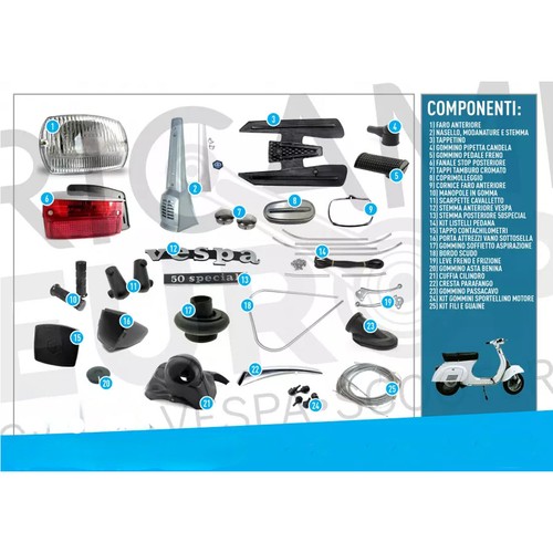 Kit restauro completo ricambi - kit,